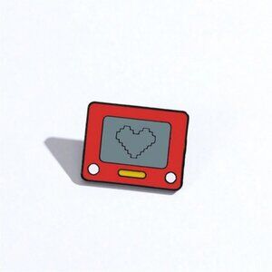 Cartoon Cute Love Pattern Card Game Machine Enamel Pin Custom Decorative Brooche